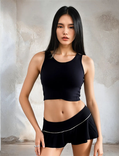 Sleek Black Activewear Set