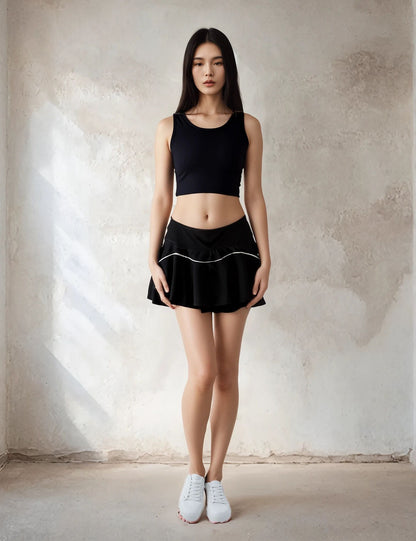 Sleek Black Activewear Set